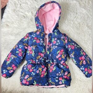 Girls floral winter coat!